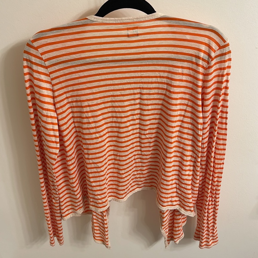 JCPenney Cardigan Size L Color Orange Cream - Picture 5 of 7